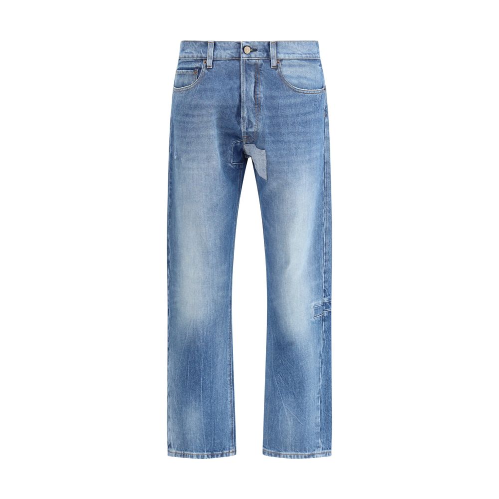 Blue Cotton Jeans Denim