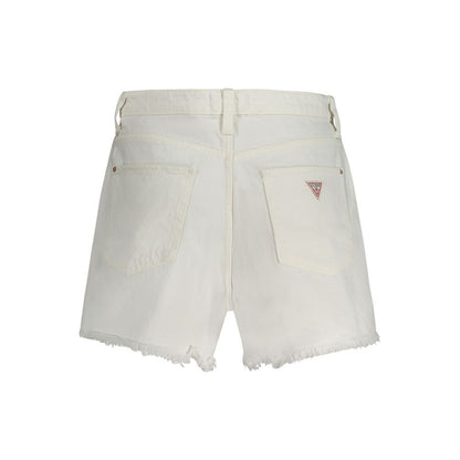 White Cotton Women's Short