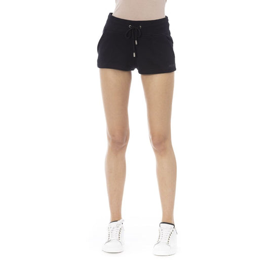 Black Cotton Women Short