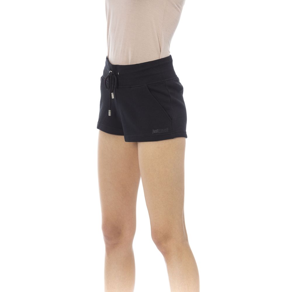 Black Cotton Women Short
