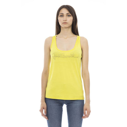 Yellow Viscose Tank Top