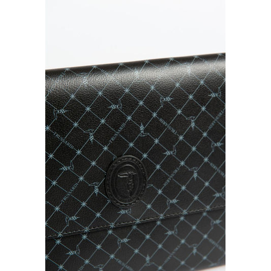 Black Polyester Men Clutch