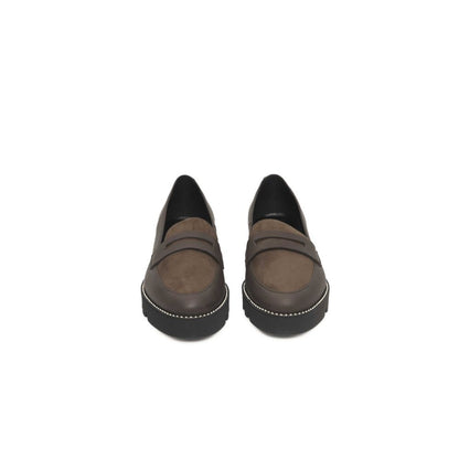 Brown Cowhide Loafer