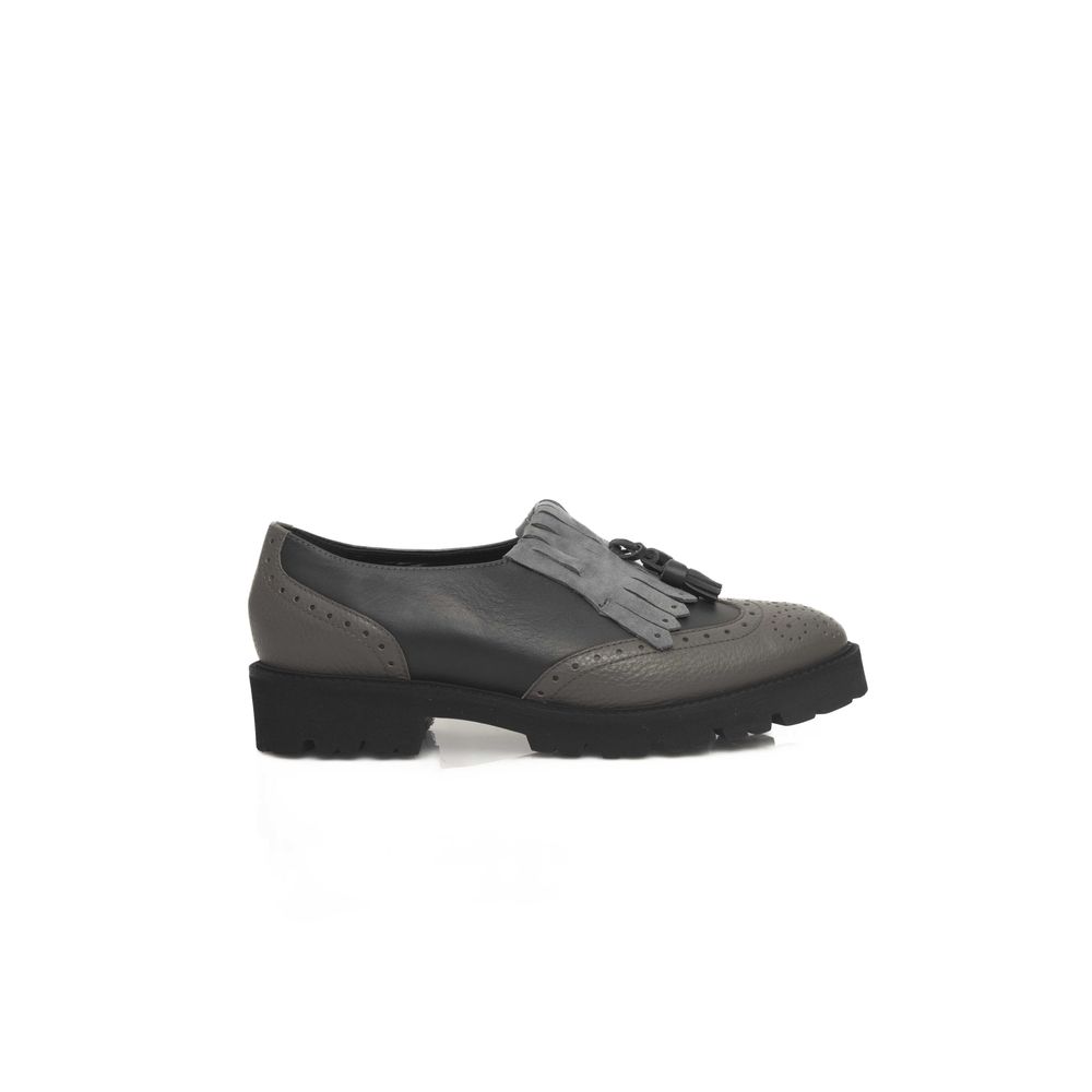 Gray Cowhide Loafer