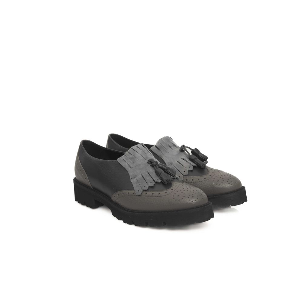 Gray Cowhide Loafer