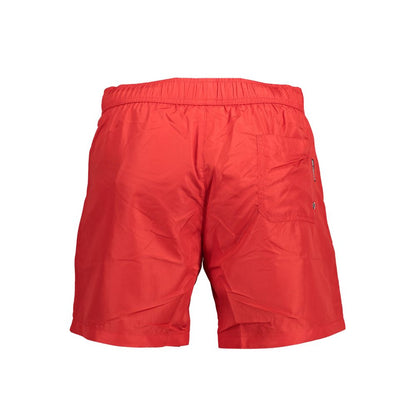 Red Polyester Swimwear