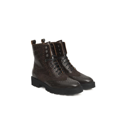Brown Cowhide Boot