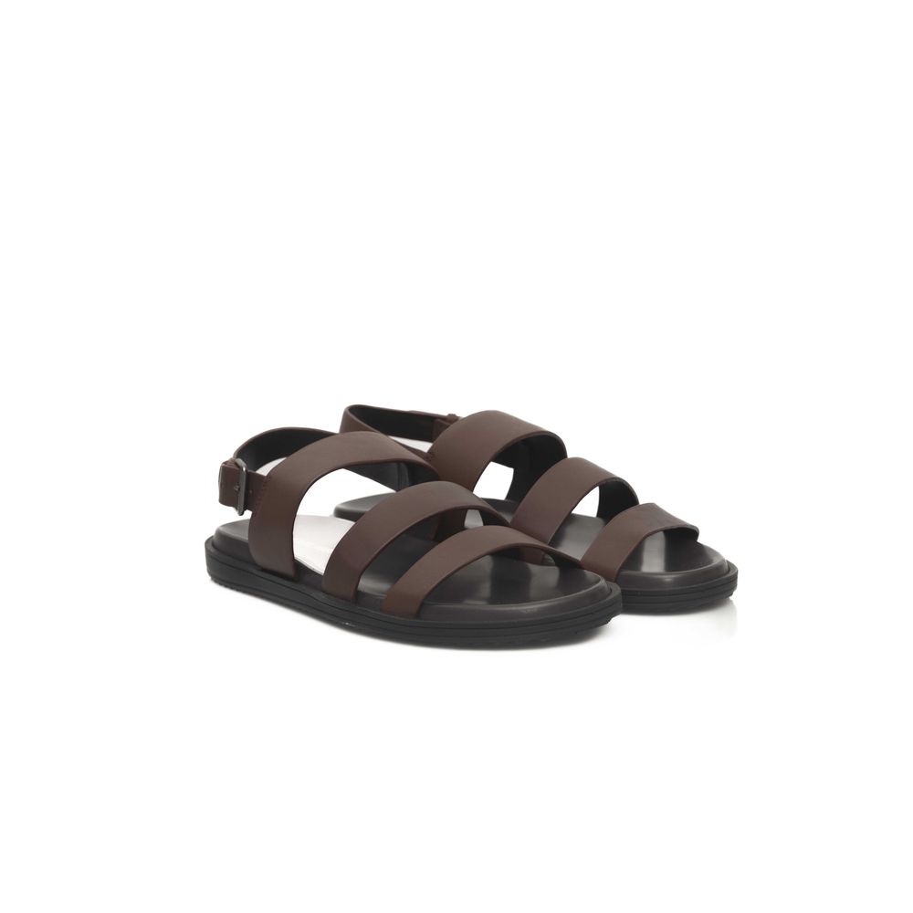Brown Cowhide Sandal