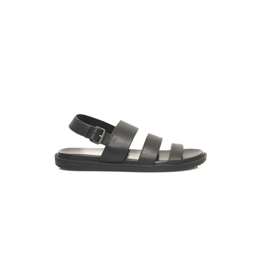 Black Cowhide Sandal