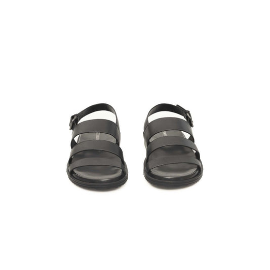 Black Cowhide Sandal
