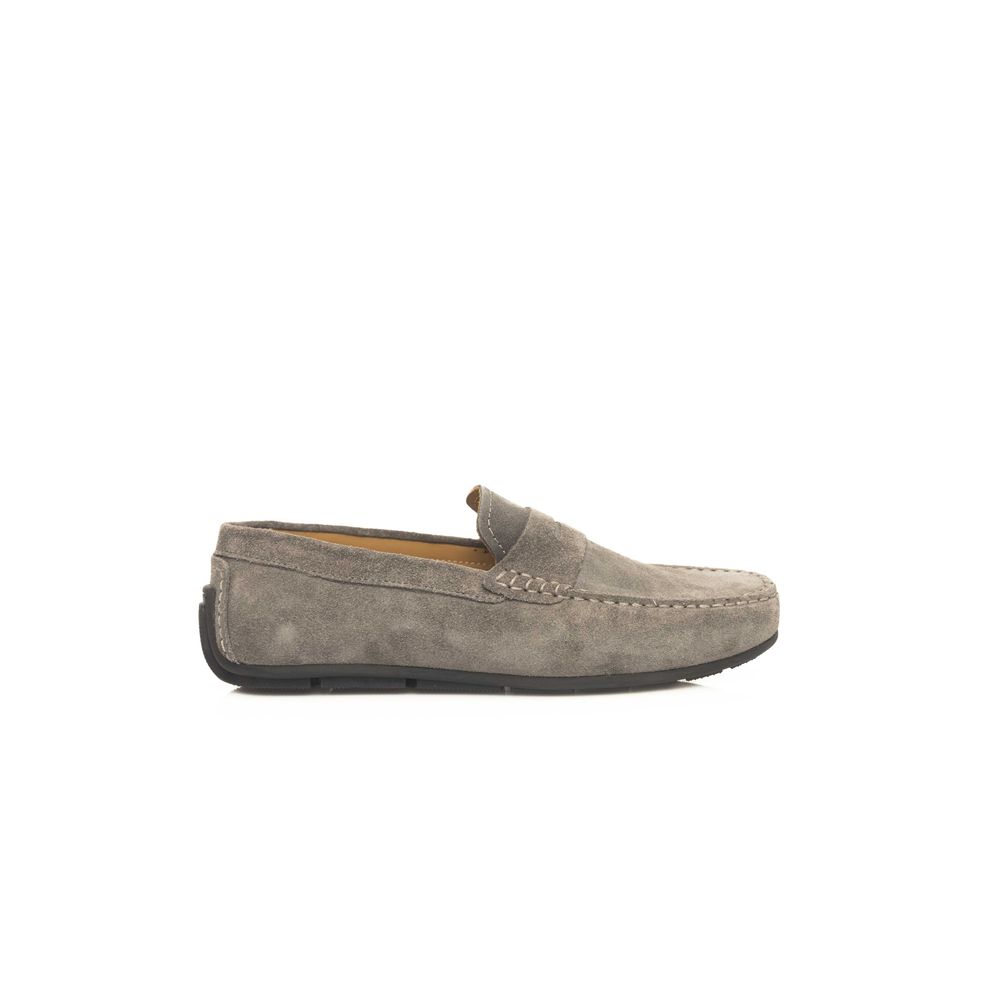 Gray Cowhide Loafer