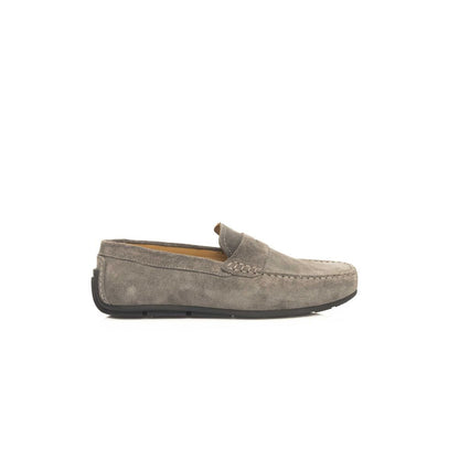 Gray Cowhide Loafer