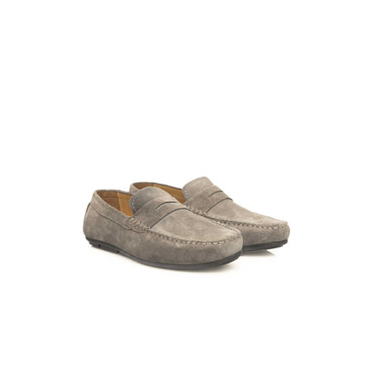 Gray Cowhide Loafer