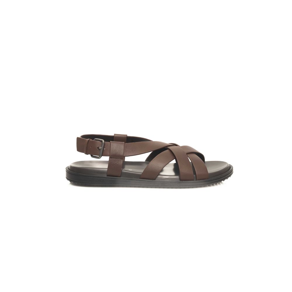 Brown Cowhide Sandal