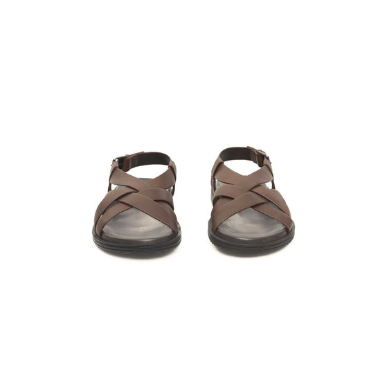 Brown Cowhide Sandal
