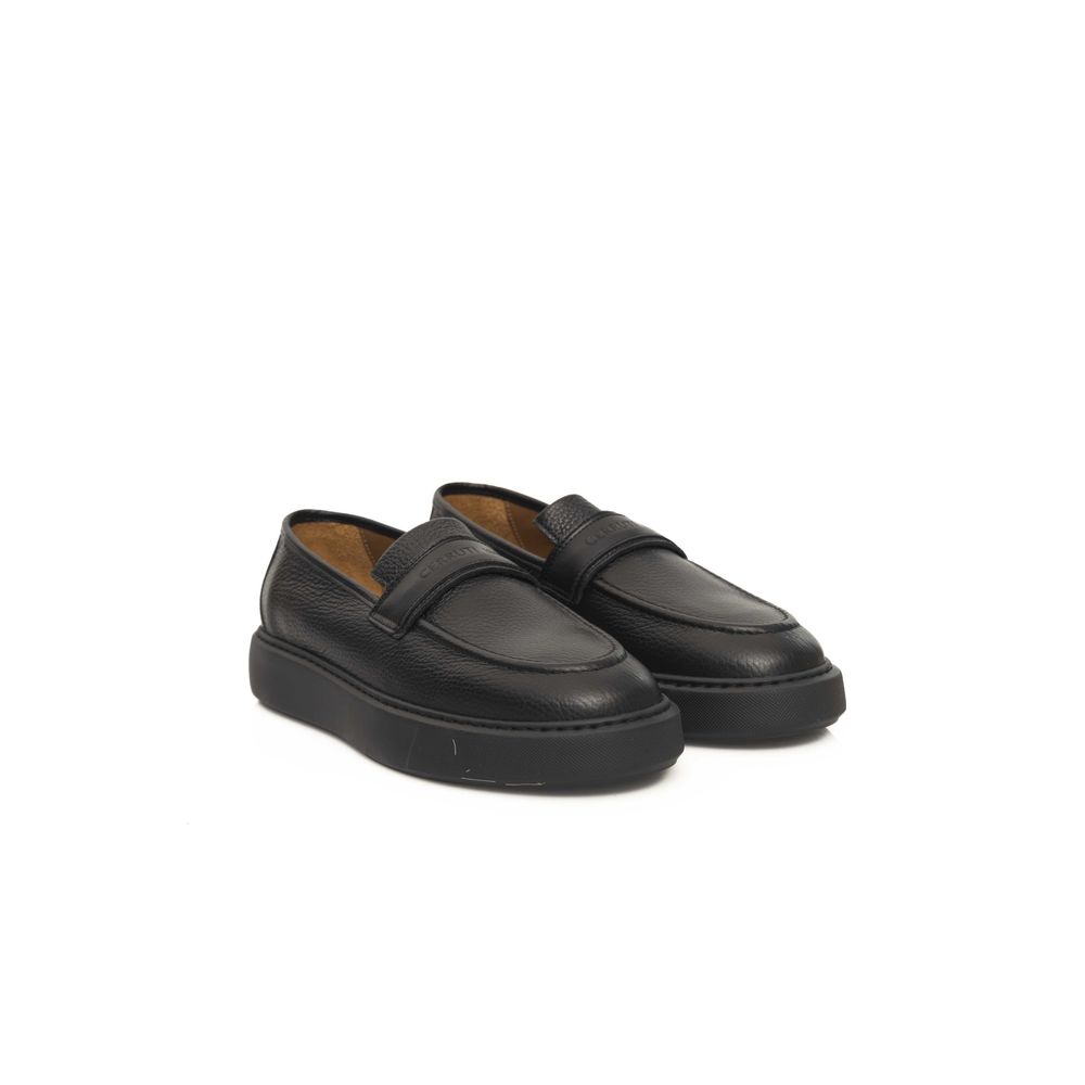 Black Cowhide Loafer