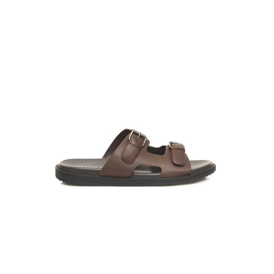 Brown Cowhide Men Sandal