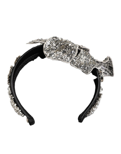 Black Hair Flower Crystal LIMONI Women Headband Diadem