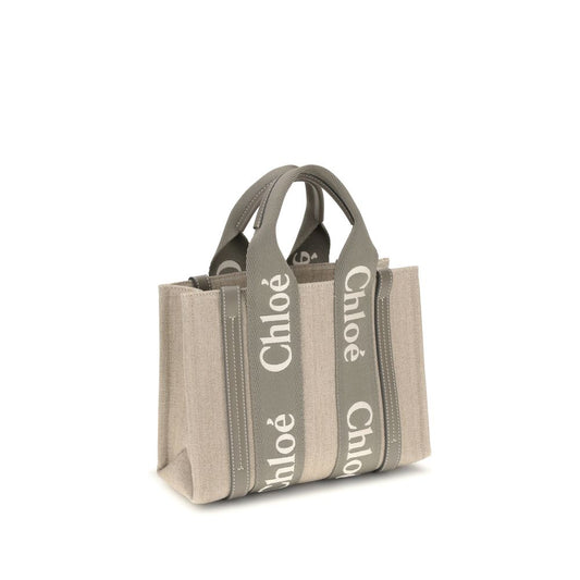 Beige Linen Handbag