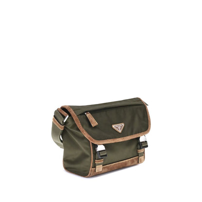 Green Recycled Polyamide Shoulder Bag