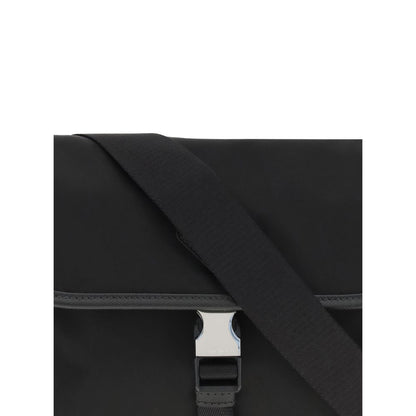 Black Recycled Polyamide Shoulder Bag