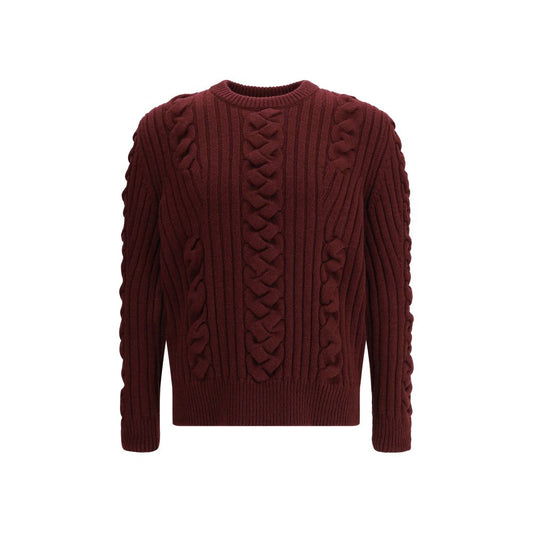 Bordeaux Fur Cashmere Sweater