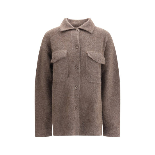 Brown Raccoon Fur Cardigan