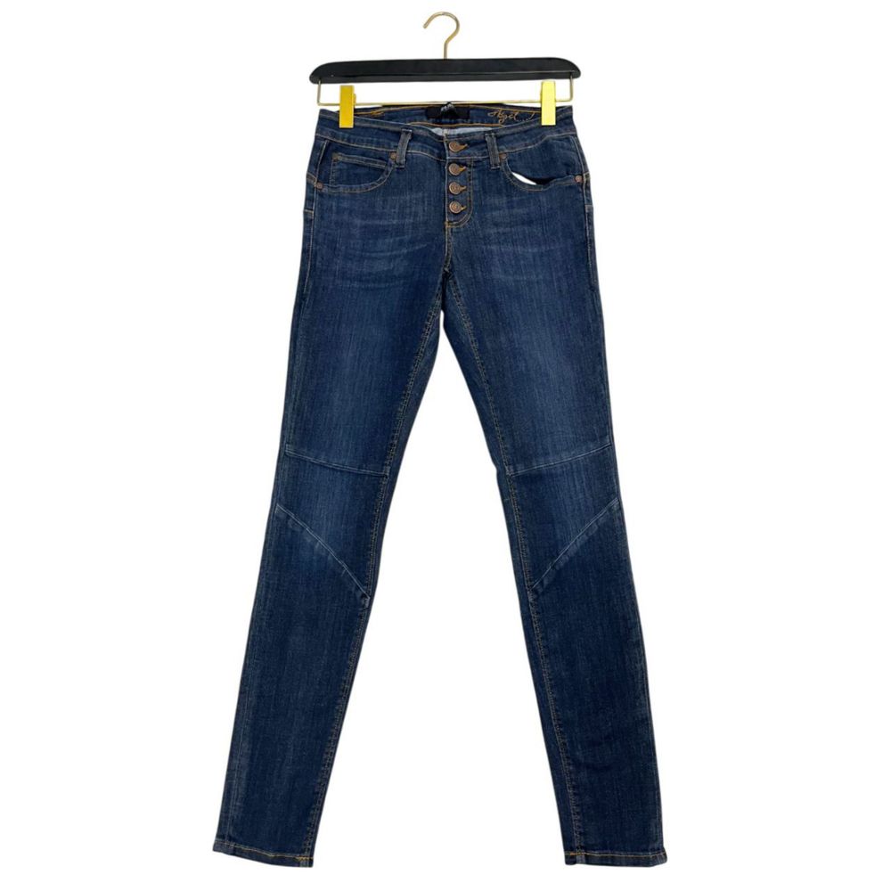 Blue Cotton Women's Jeans