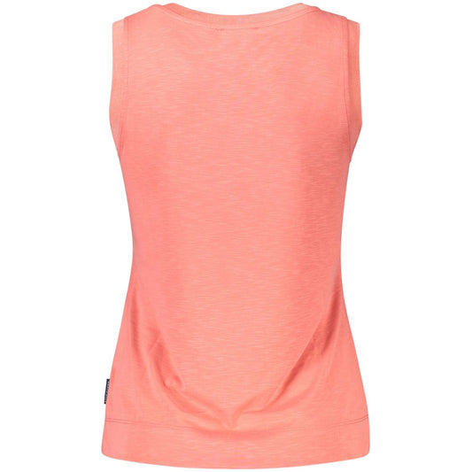 Pink Polyester Tank Top