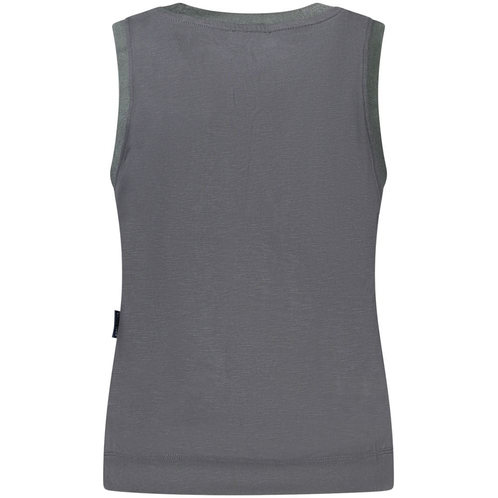 Black Polyester Tank Top