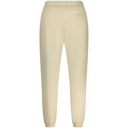 Beige Cotton Men's Sports Trouser
