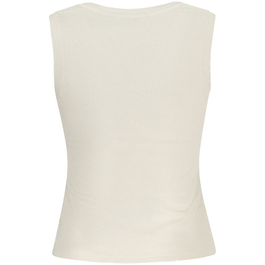 Beige Cotton Tank Top