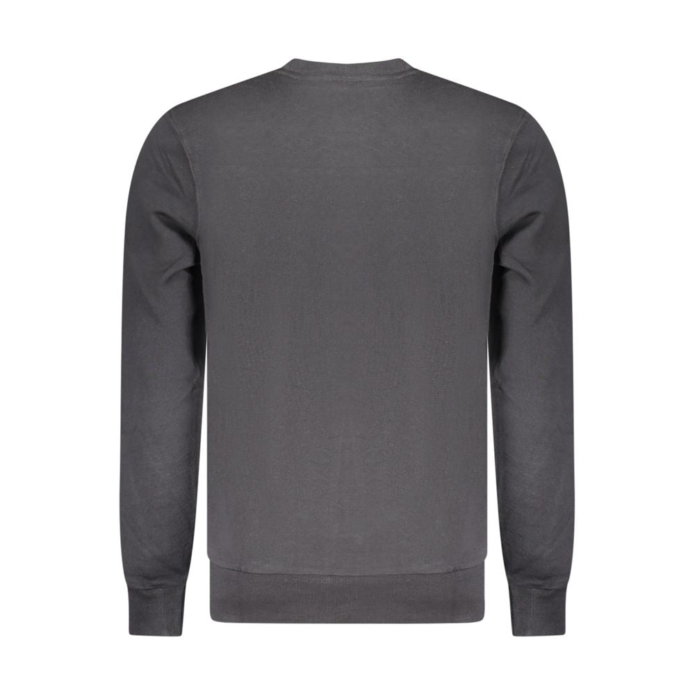 Black Cotton Men's Sweatshirt