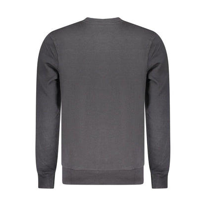 Black Cotton Men's Sweatshirt