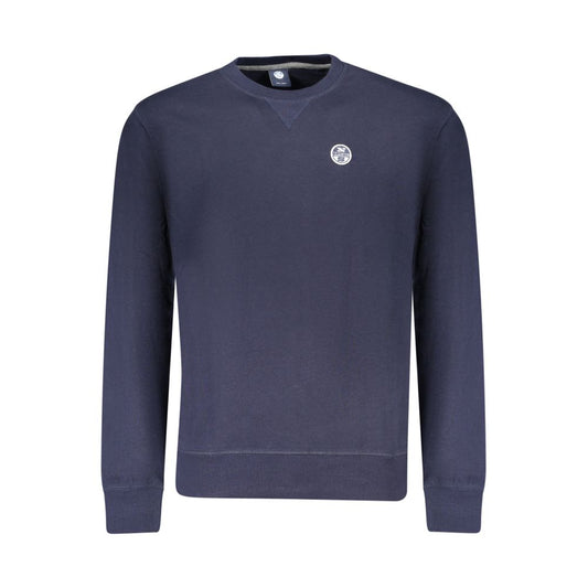 Blue Cotton Men Sweatshirt
