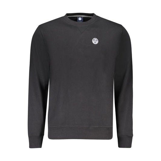 Black Cotton Men's Sweatshirt