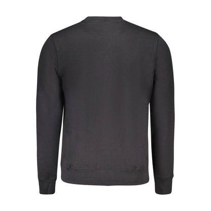 Black Cotton Men's Sweatshirt