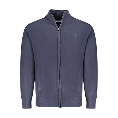 Blue Acrylic Men's Cardigan