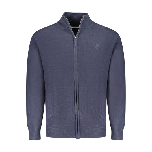 Blue Acrylic Men's Cardigan
