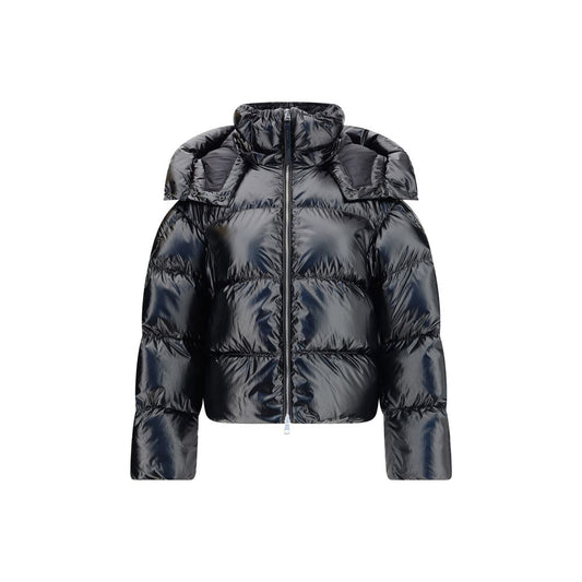 Black Polyamide Full-Length Jacket