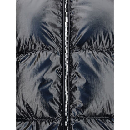 Black Polyamide Full-Length Jacket