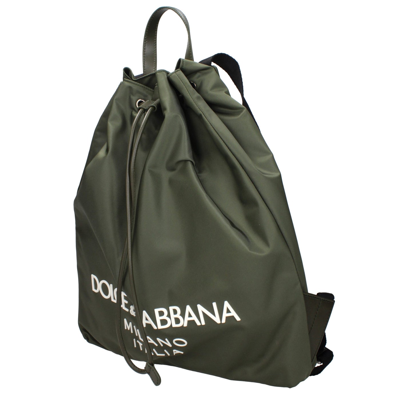 Green Nylon Backpacks