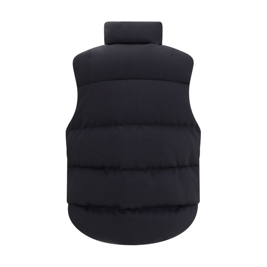 Black Polyamide Sleveless Jacket