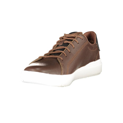 Brown Polyester Sneaker