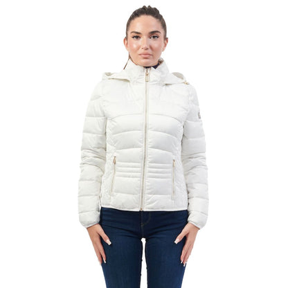 White Polyester Jackets & Coat