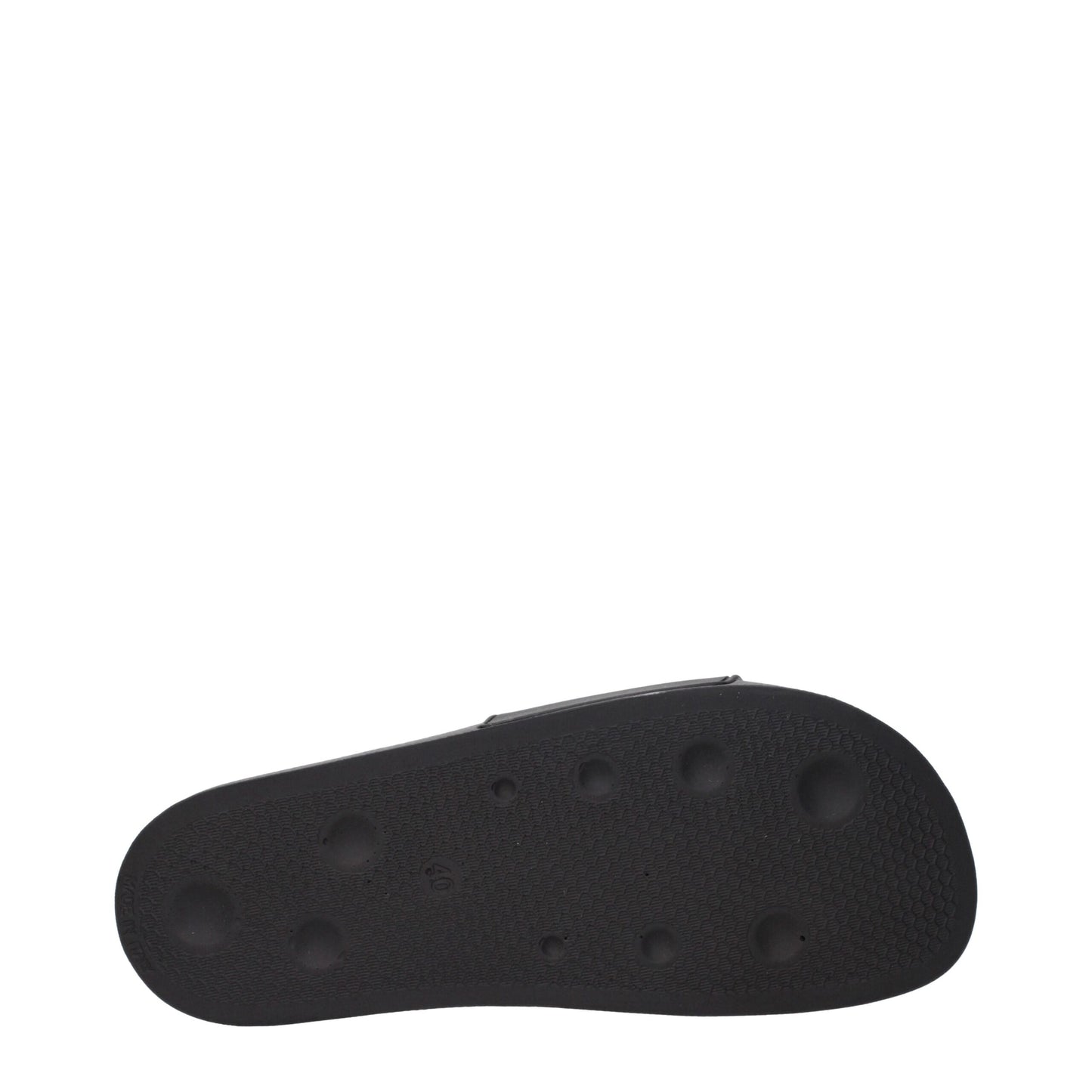 Black Cotton Slippers