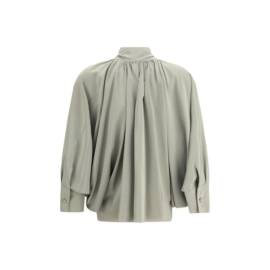 Green Silk Blouse