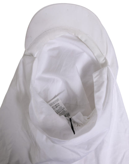 White Cotton DG Logo Plaque Baseball Balaclava Hat