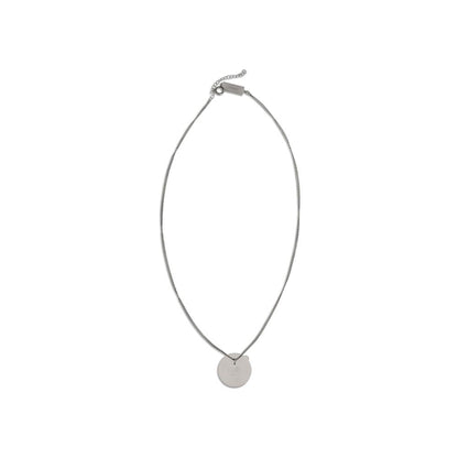 Necklace with round plaque