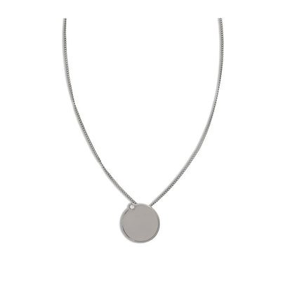 Necklace with round plaque